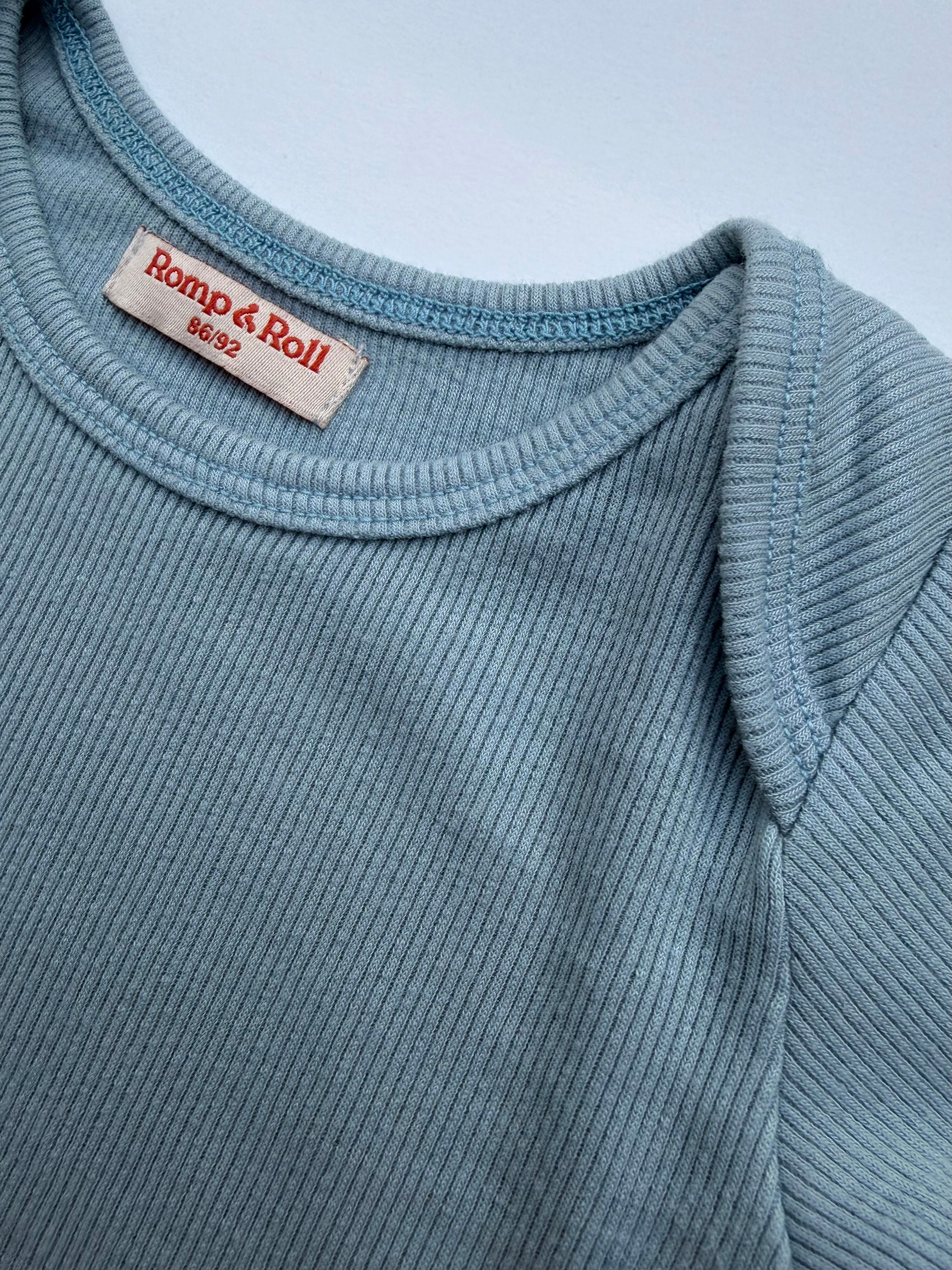 Romp&Roll meegroeiromper (Breeze (korte mouw) met eigen keus borduursel)