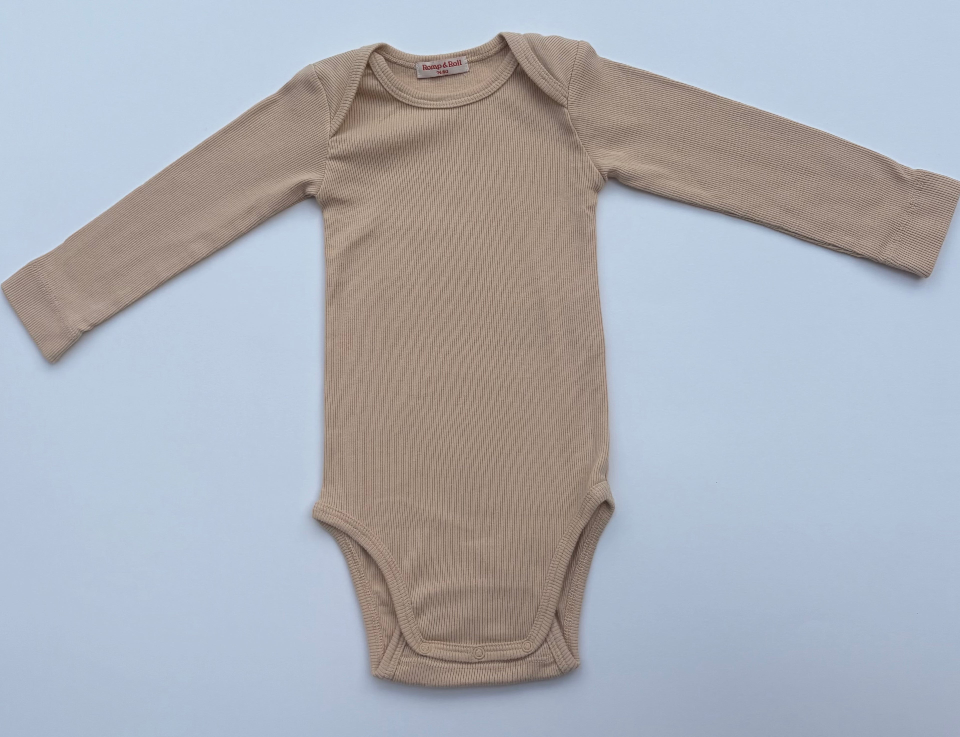 Romp&Roll meegroeiromper (Dunes (lange mouw) met eigen keus borduursel)