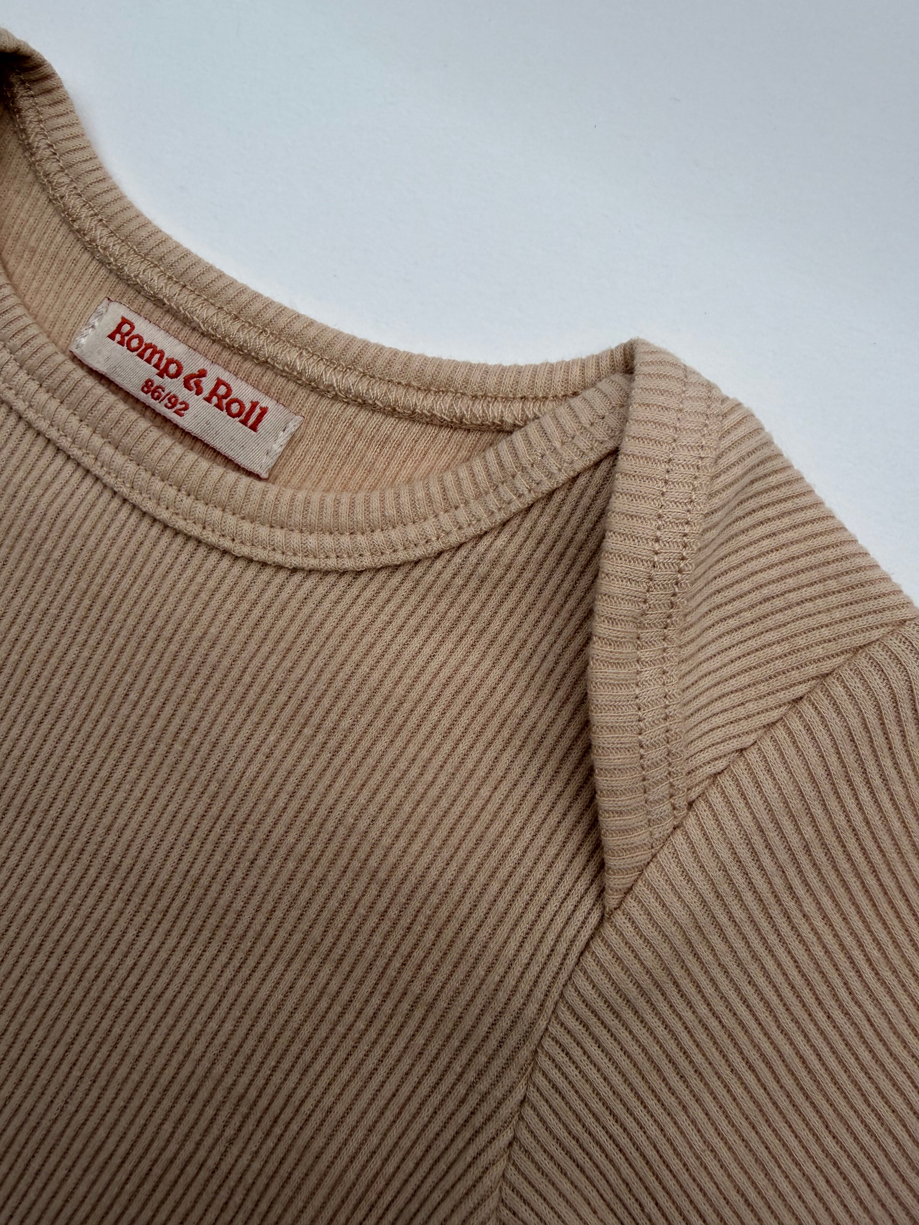 Romp&Roll meegroeiromper (Dunes (korte mouw) met eigen keus borduursel)